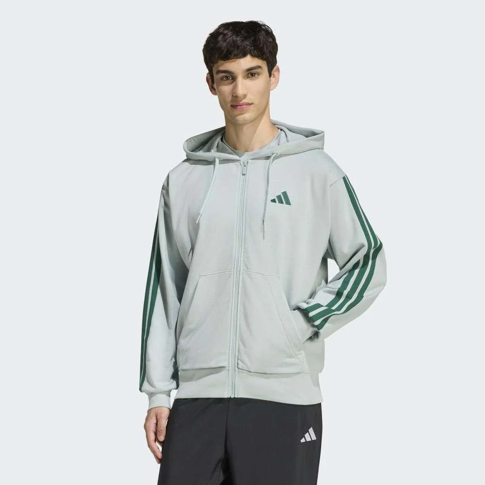 adidas Chaqueta Con Capucha Essentials French Terry 3 Bandas