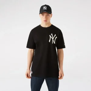 Mlb Big Logo Oversized Tee Neyyan Blk