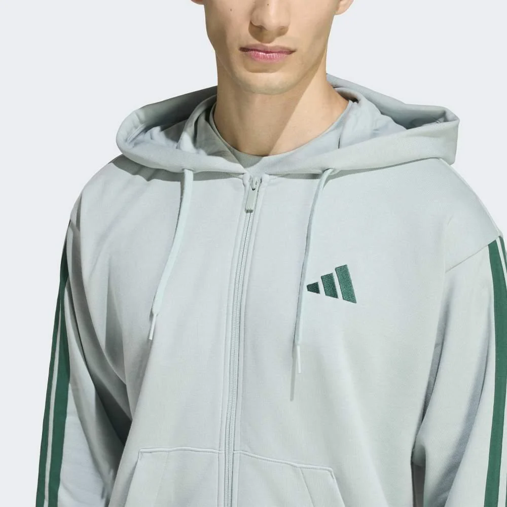 adidas Chaqueta Con Capucha Essentials French Terry 3 Bandas - Imagen 4