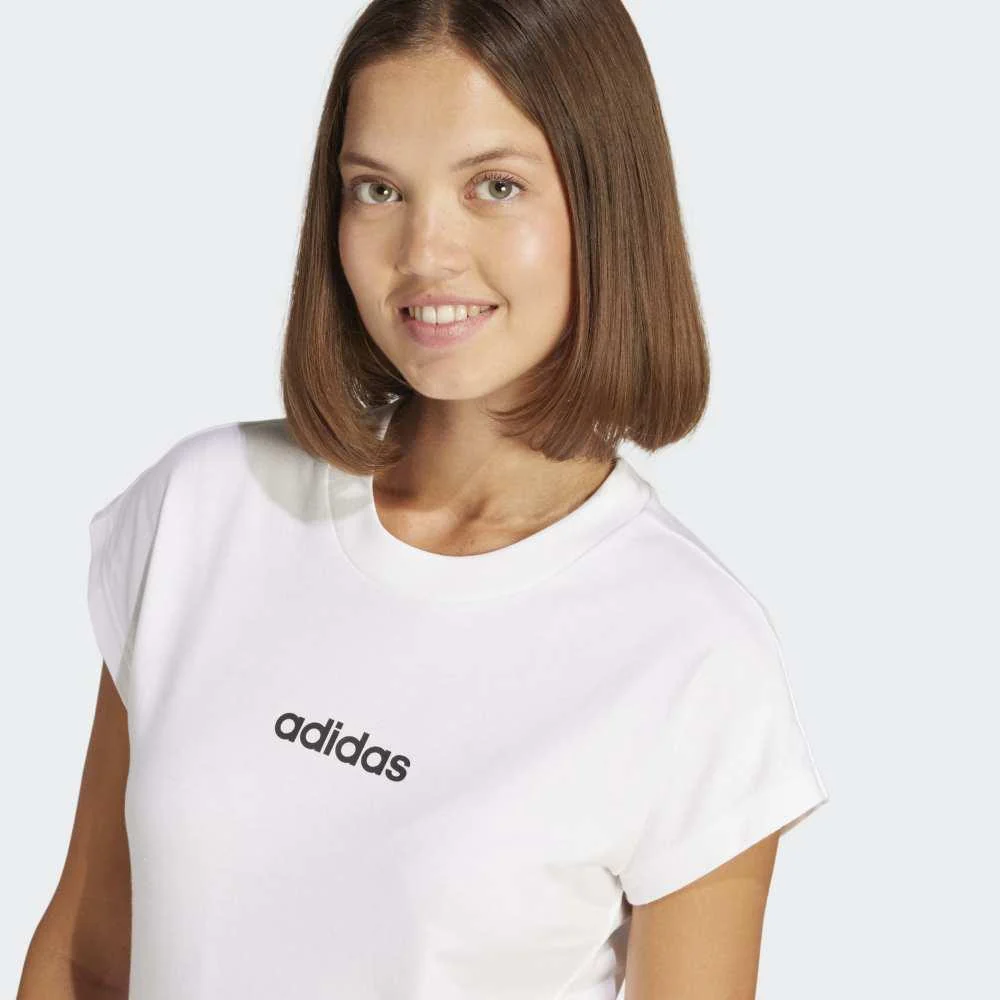 adidas Camiseta Essentials Linear Cotton - Imagen 4