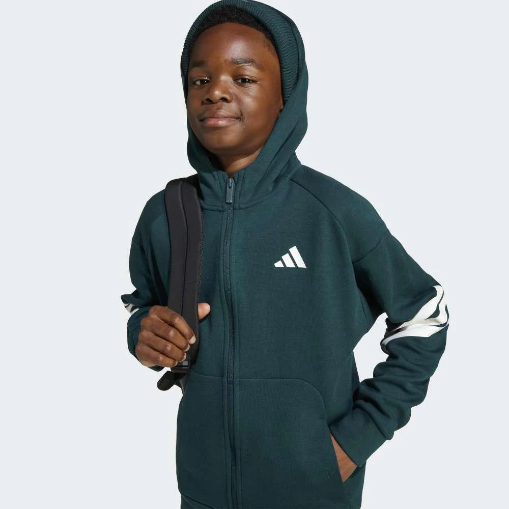 adidas Sudadera Niño J Fi 3s Fz hd - Imagen 4
