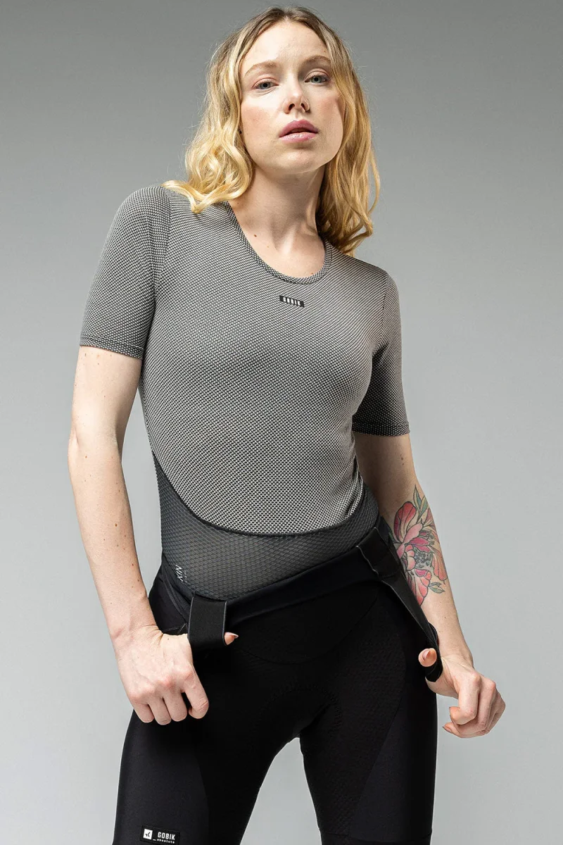 CAMISETA INTERIOR MANGA CORTA CELL SKIN MUJER GREYBLACK - Imagen 5