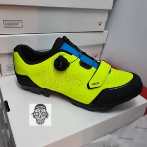 Zapatillas De Ciclismo Bontrager Foray Flúor/Azul Montaña